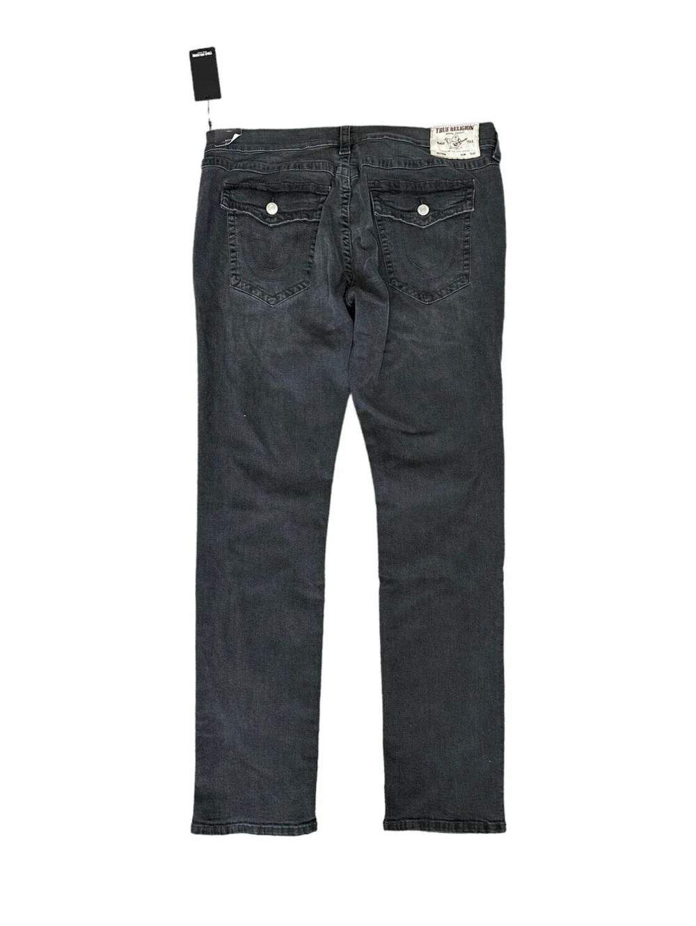 True Religion Rocco Flap SN Relaxed Skinny Jeans Washed Black Men’s Size 42 New